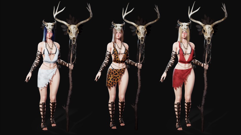 UE虚幻引擎萨满女孩角色模组 Shaman Girl Modular