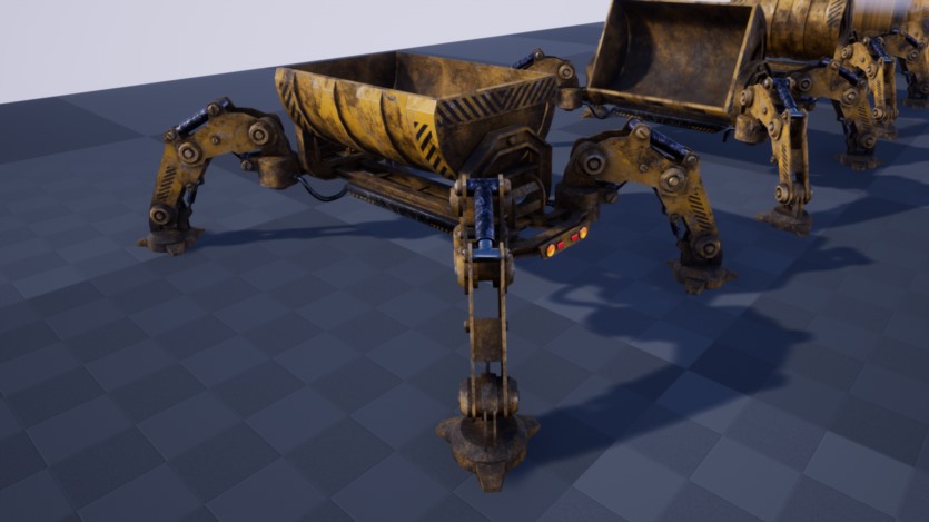 UE虚幻引擎科幻采矿车机器人 SCI FI: MINING WAGON DROID