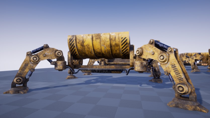 UE虚幻引擎科幻采矿车机器人 SCI FI: MINING WAGON DROID