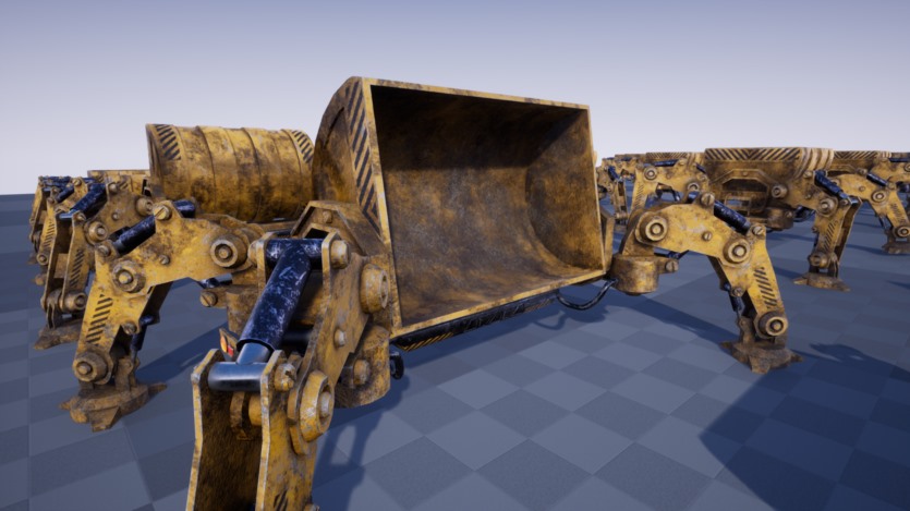 UE虚幻引擎科幻采矿车机器人 SCI FI: MINING WAGON DROID