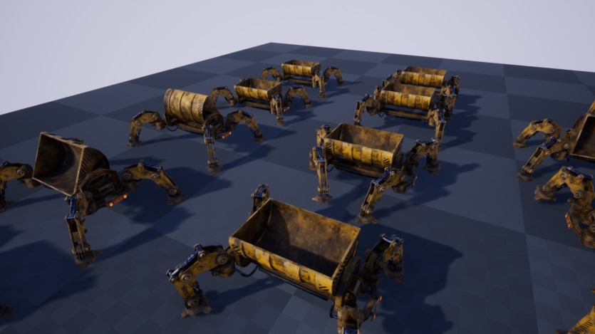 UE虚幻引擎科幻采矿车机器人 SCI FI: MINING WAGON DROID