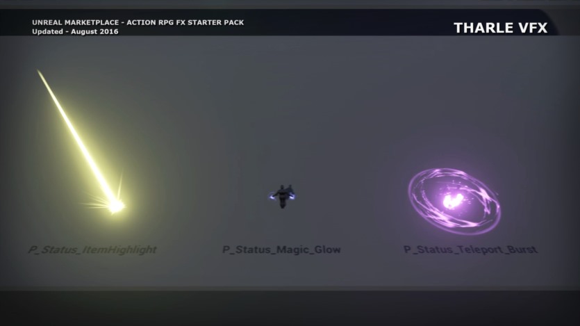 UE虚幻引擎精选50种粒子效果 RPG FX Starter Pack