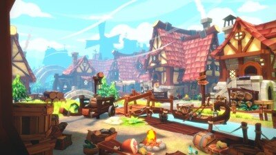 UE虚幻引擎 风格化的梦幻村庄建筑、道具、水和环境资产 FANTASTIC – Village Pack