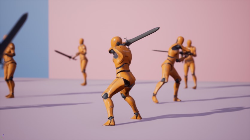 UE虚幻引擎 女战士 - 动画包 Female Warrior - Anim Pack