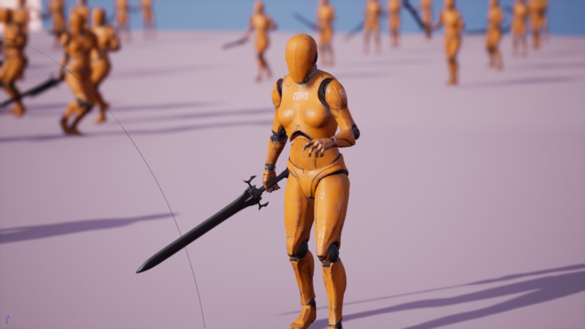 UE虚幻引擎 女战士 - 动画包 Female Warrior - Anim Pack