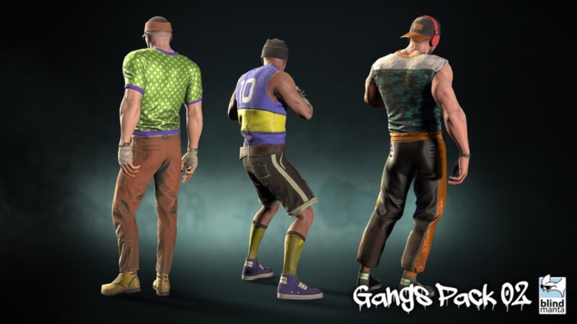 UE虚幻引擎三个高质量黑帮角色 Gangs Pack 02