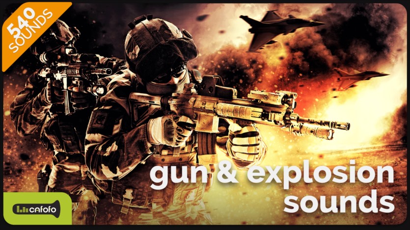 UE虚幻引擎540种逼真枪声和爆炸声音效 Gun & Explosion Sounds