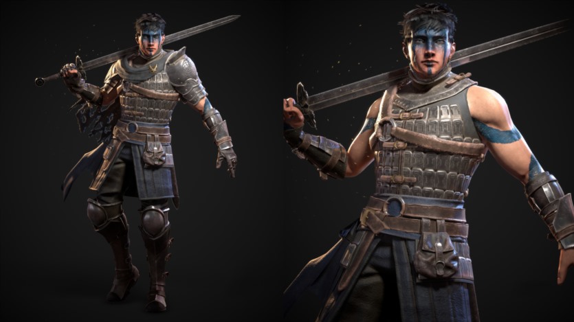 UE虚幻引擎 完全装配和游戏就绪的雇佣兵角色 Hero Mercenary Warrior