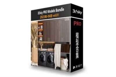 3dsky Pro 2023年6月3D模型合辑第1卷 | 120套 | 10.36GB