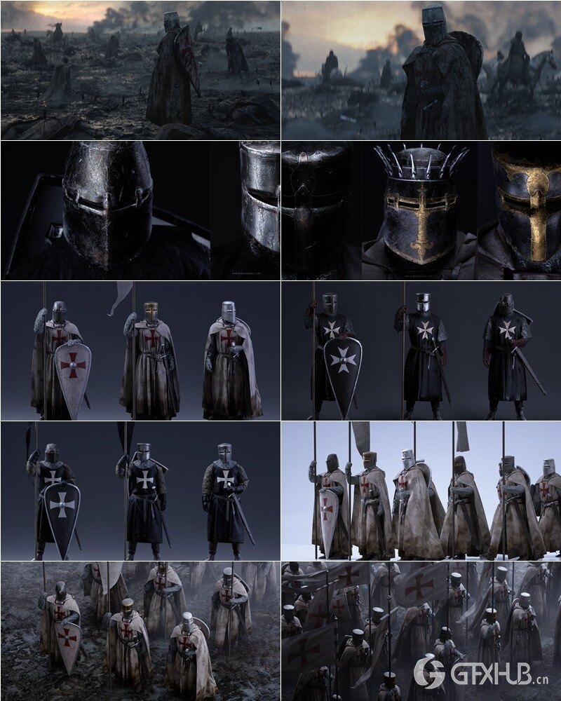 中世纪系列角色、武器、马匹、建筑物、盔甲 Big Medium Small - Medieval Collection Update