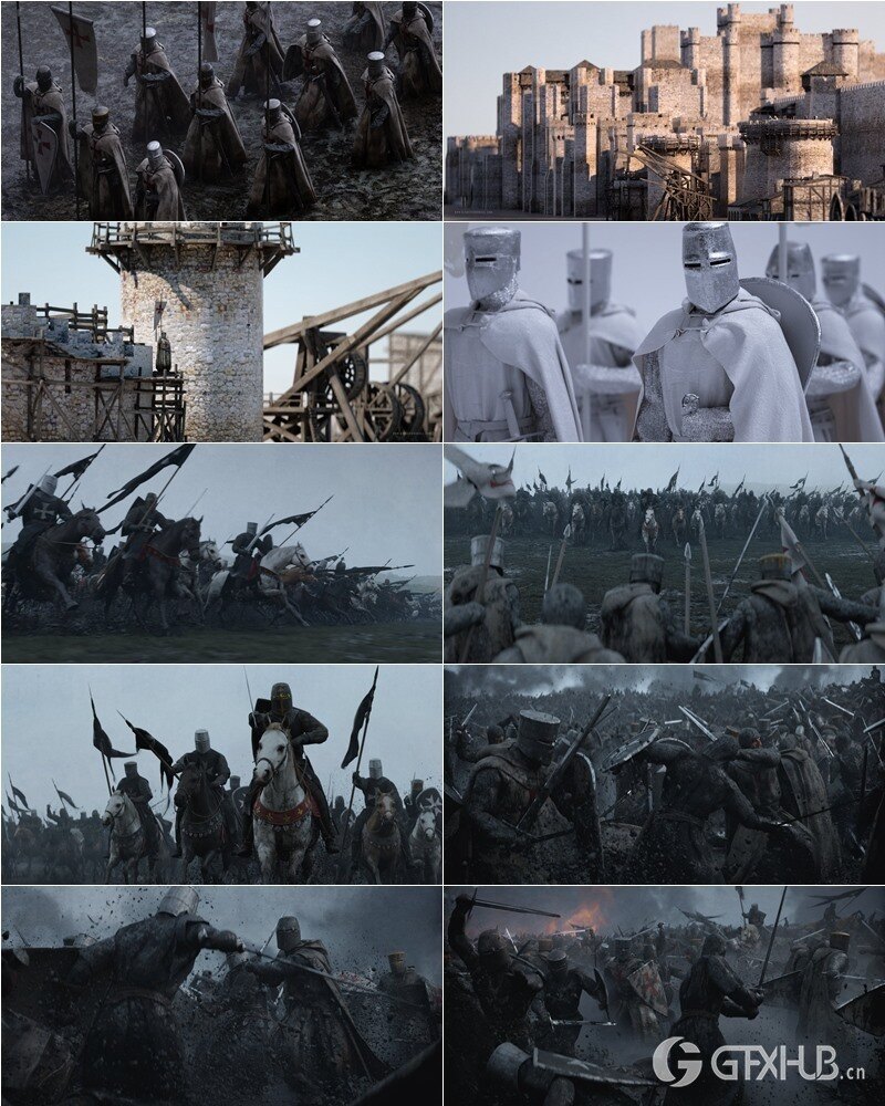 中世纪系列角色、武器、马匹、建筑物、盔甲 Big Medium Small - Medieval Collection Update