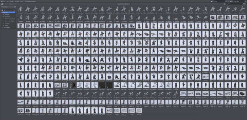 中世纪系列角色、武器、马匹、建筑物、盔甲 Big Medium Small - Medieval Collection Update