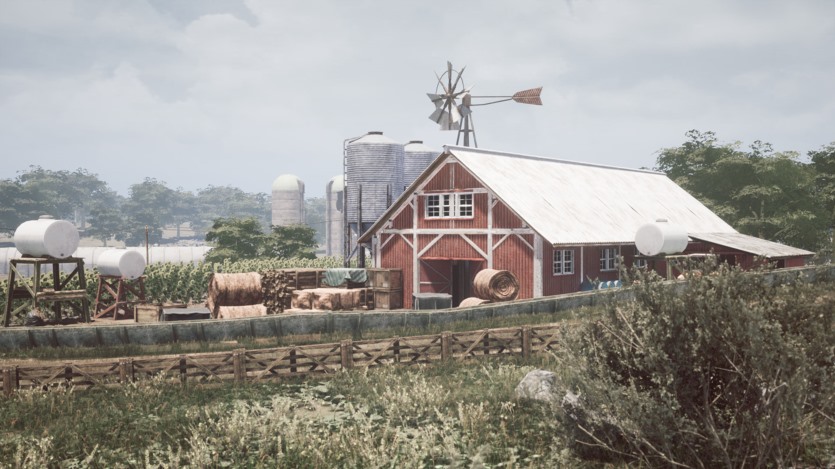 UE虚幻引擎高度详细谷仓道具完整农场环境 Barnyard Megapack
