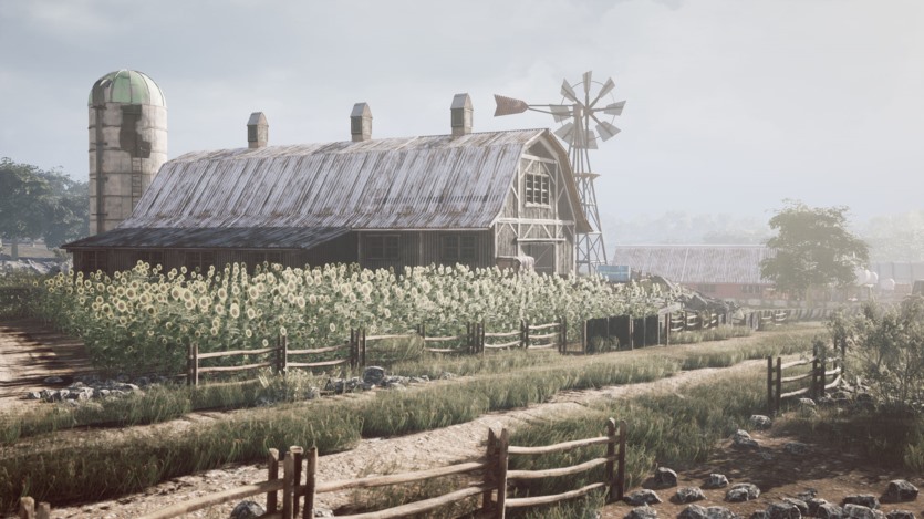 UE虚幻引擎高度详细谷仓道具完整农场环境 Barnyard Megapack