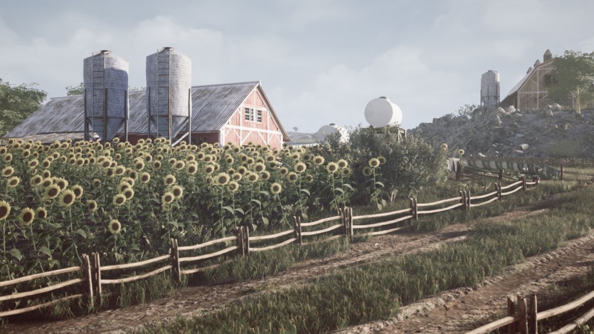 UE虚幻引擎高度详细谷仓道具完整农场环境 Barnyard Megapack