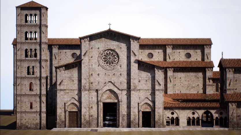UE虚幻引擎 中世纪教堂、修道院、修道院的模块化资产 Medieval Modular Church