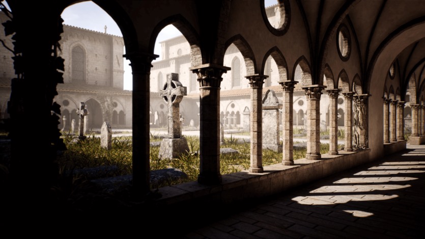 UE虚幻引擎 中世纪教堂、修道院、修道院的模块化资产 Medieval Modular Church