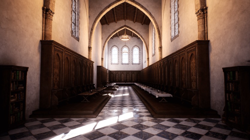 UE虚幻引擎 中世纪教堂、修道院、修道院的模块化资产 Medieval Modular Church