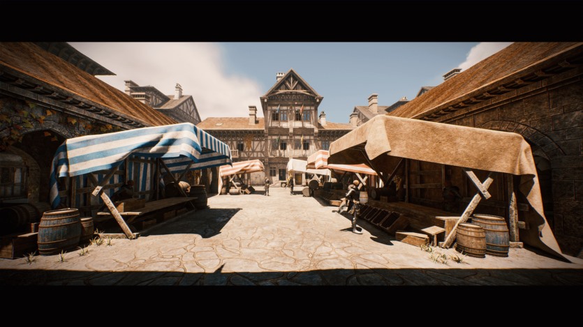 UE虚幻引擎 中世纪城镇的模块化资产 Medieval Modular Town