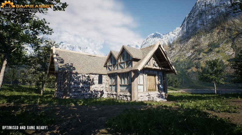UE虚幻引擎 中世纪村庄模块化建筑包 Medieval Village Modular Buildings Pack