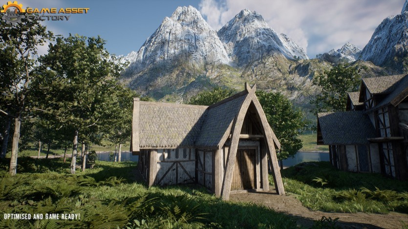 UE虚幻引擎 中世纪村庄模块化建筑包 Medieval Village Modular Buildings Pack