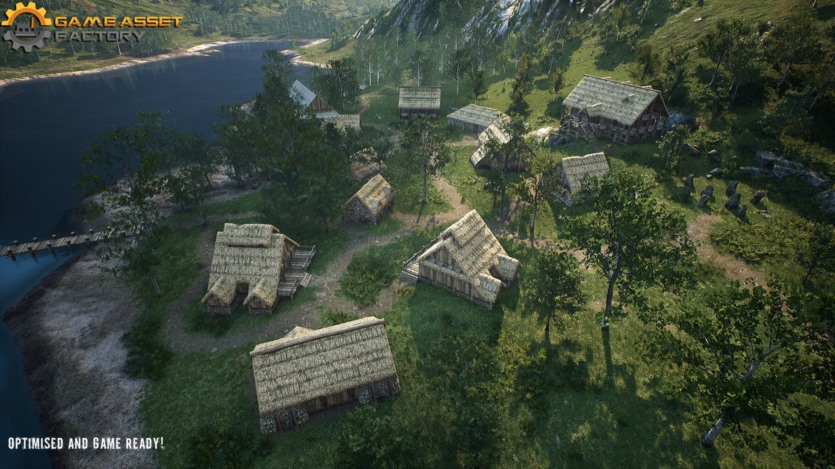 UE虚幻引擎 中世纪村庄模块化建筑包 Medieval Village Modular Buildings Pack