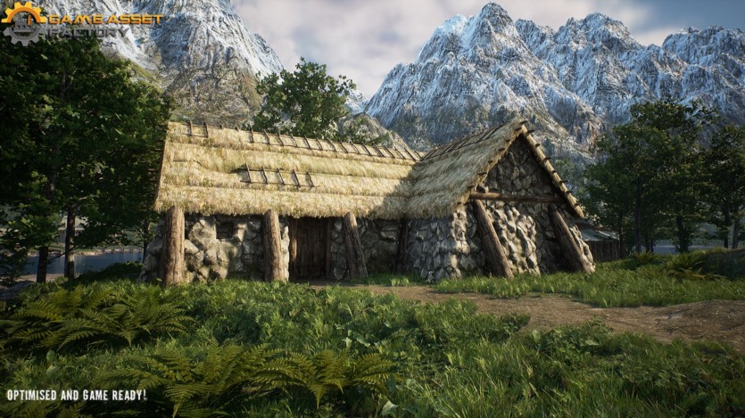 UE虚幻引擎 中世纪村庄模块化建筑包 Medieval Village Modular Buildings Pack