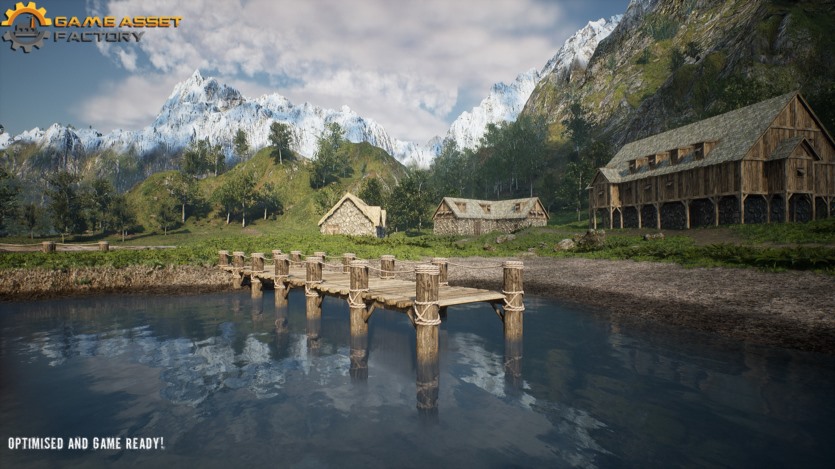 UE虚幻引擎 中世纪村庄模块化建筑包 Medieval Village Modular Buildings Pack