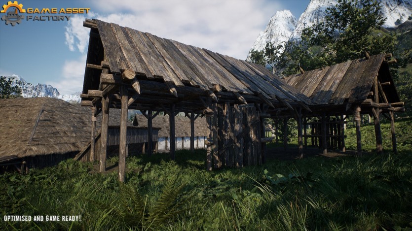 UE虚幻引擎 中世纪村庄模块化建筑包 Medieval Village Modular Buildings Pack