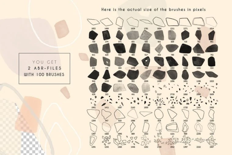 1309个PS印章画笔套装合集 All Photoshop Stamp Brushes Bundle