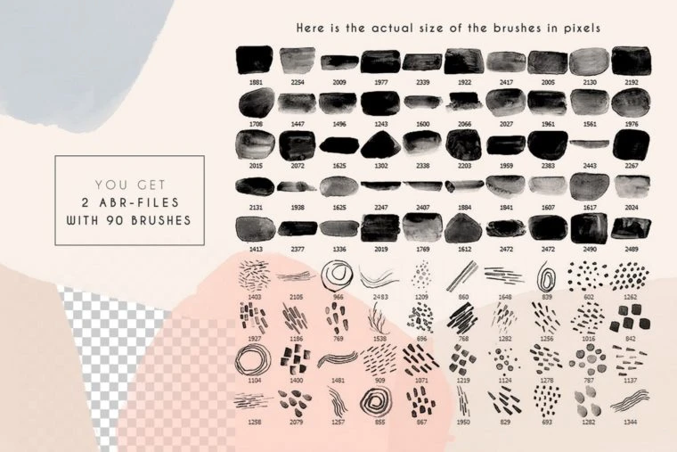 1309个PS印章画笔套装合集 All Photoshop Stamp Brushes Bundle