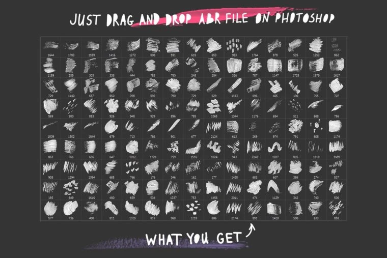 1309个PS印章画笔套装合集 All Photoshop Stamp Brushes Bundle