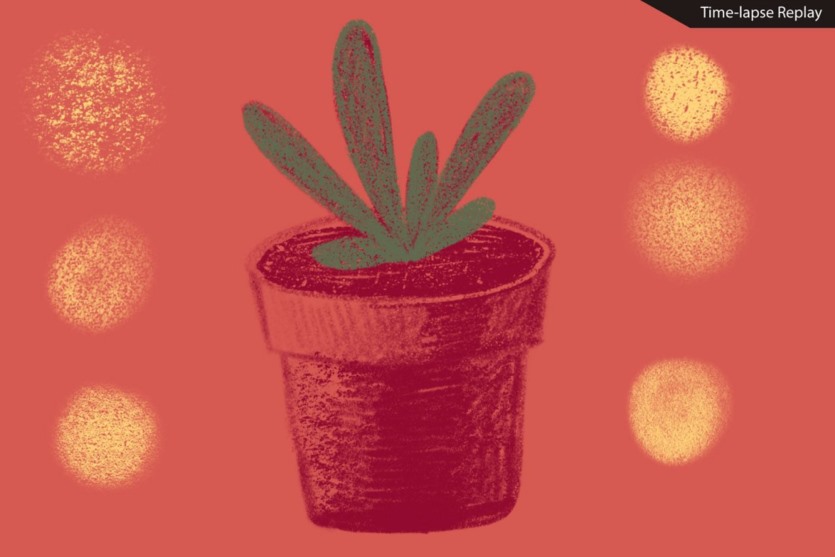 Procreate沙纹理画笔 Procreate texture brushes. Sand