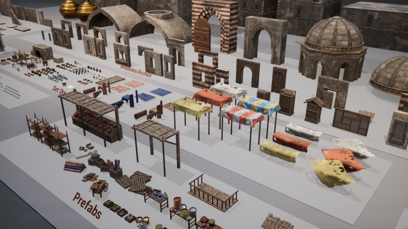 UE虚幻引擎 波斯集市资产 Persian Bazaar Pack