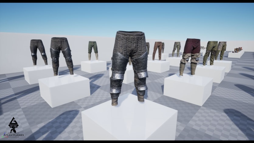 UE虚幻引擎ROG 模块化中世纪盔甲和布料 ROG Modular Medieval Armor and Cloth
