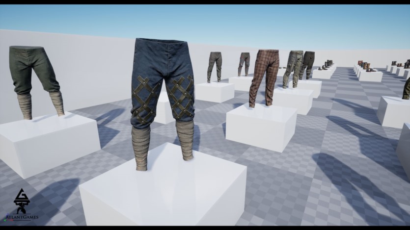 UE虚幻引擎ROG 模块化中世纪盔甲和布料 ROG Modular Medieval Armor and Cloth