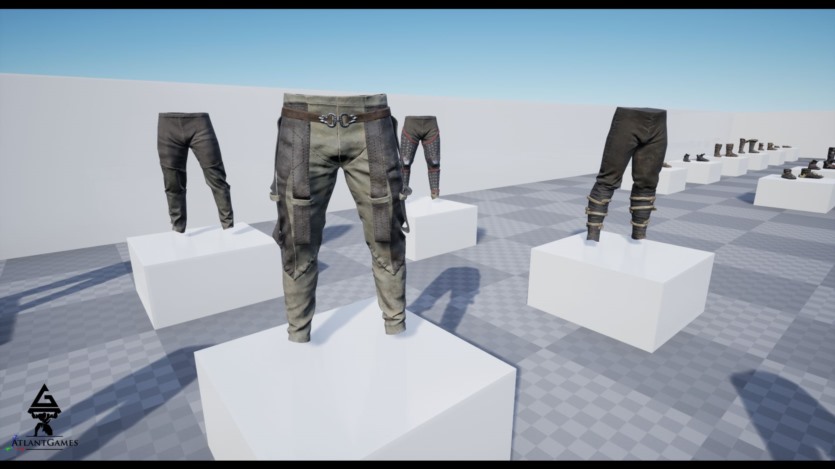 UE虚幻引擎ROG 模块化中世纪盔甲和布料 ROG Modular Medieval Armor and Cloth