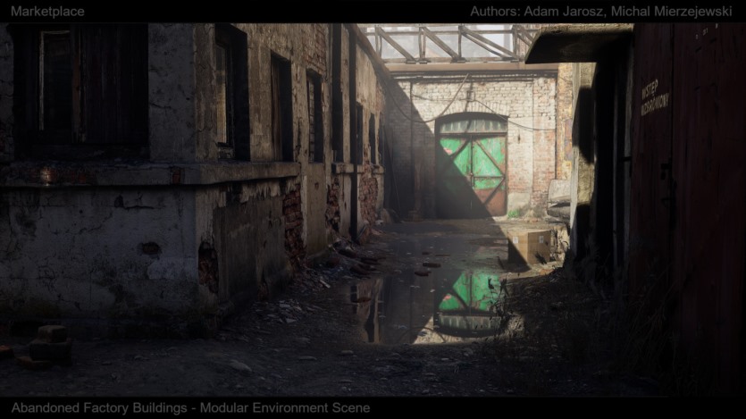 UE虚幻引擎[扫描]废弃厂房 - 日景/夜景环境资产 [SCANS] Abandoned Factory Buildings - Day/Night Scene