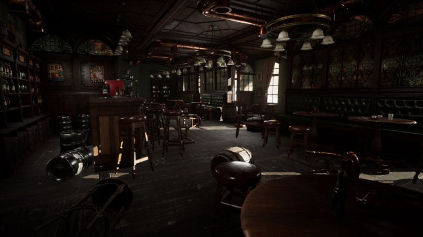 UE虚幻引擎废弃的酒吧内部道具资产集 Abandoned Irish Pub