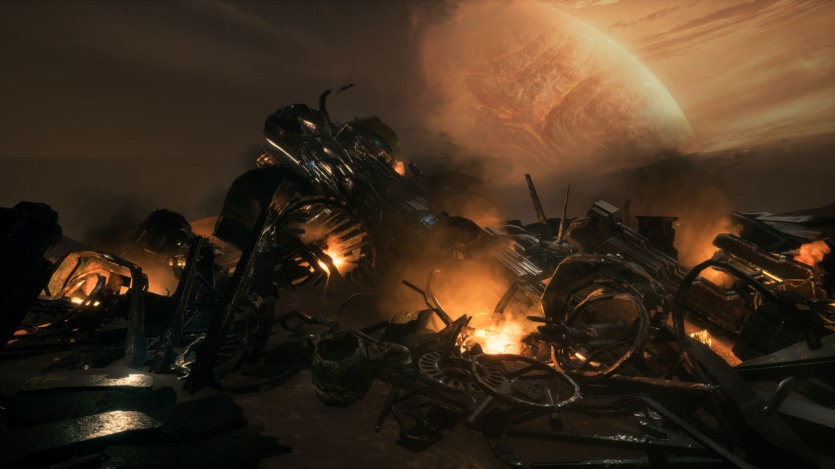 Unreal Engine虚幻引擎资产坠毁的星舰包 Crashed Starship Pack