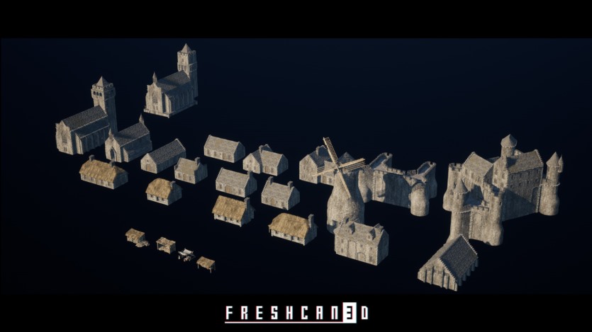 Unreal Engine虚幻引擎模块化中世纪环境资产 Modular Medieval Environment