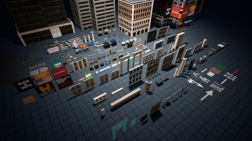 Unreal Engine虚幻引擎纽约市模块化城市环境 New York City