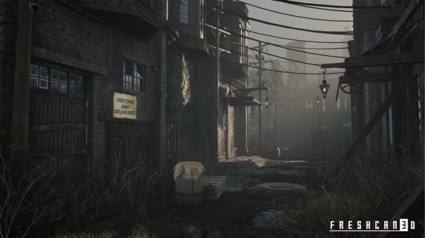 UE虚幻引擎带造船厂的旧工业城镇包含各种高质量资产 Old Industrial City and Shipyard with Factory Interiors