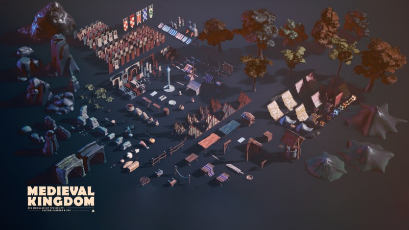 Unreal Engine虚幻引擎中世纪王国 PBR 3D 模块化艺术资产 Medieval Kingdom
