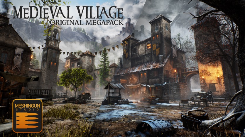 Unreal Engine虚幻引擎中世纪村庄超过550个资产 Medieval Village Megapack