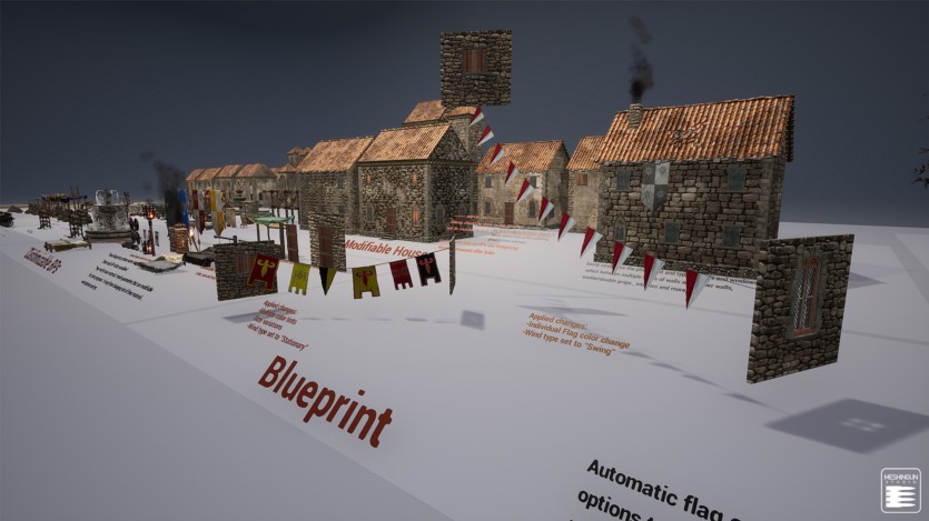 Unreal Engine虚幻引擎中世纪村庄超过550个资产 Medieval Village Megapack