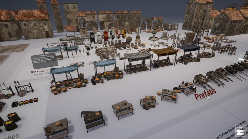 Unreal Engine虚幻引擎中世纪村庄超过550个资产 Medieval Village Megapack
