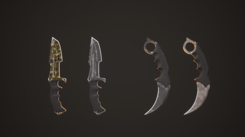 Unreal Engine完全可定制的武器包16支枪3 把刀15个附件资产 Customizable Weapon Pack