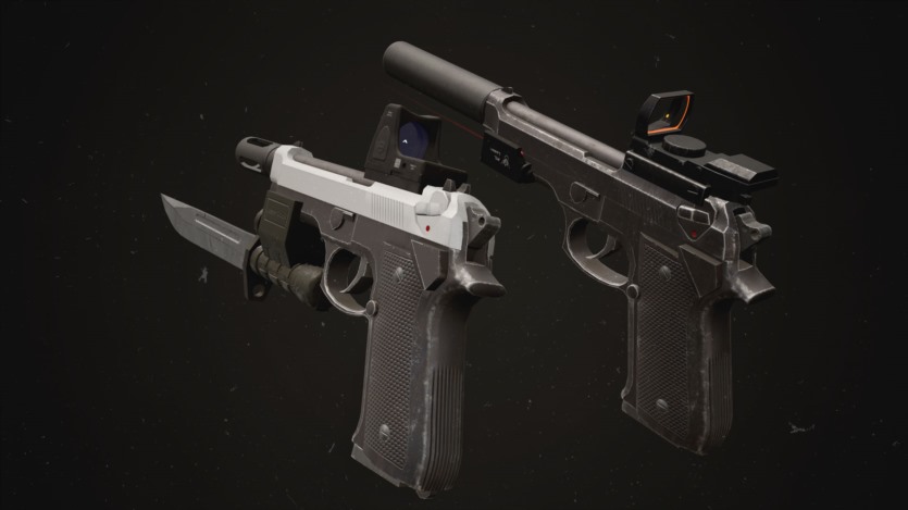 Unreal Engine完全可定制的武器包16支枪3 把刀15个附件资产 Customizable Weapon Pack