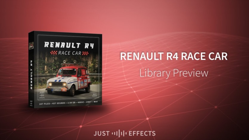 437种逼真汽车发动机启动怠速加速减速声音音效 Just Sound Effects - Renault R4